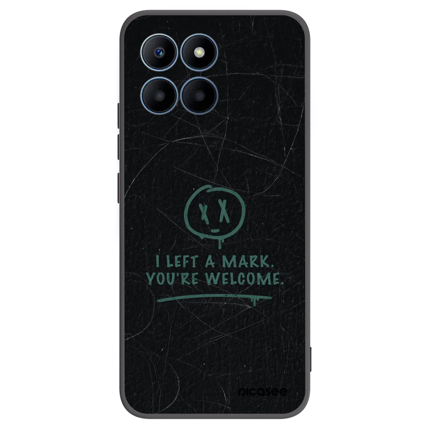 Picasee husă neagră din silicon pentru Honor 70 Lite - LEFT A MARK