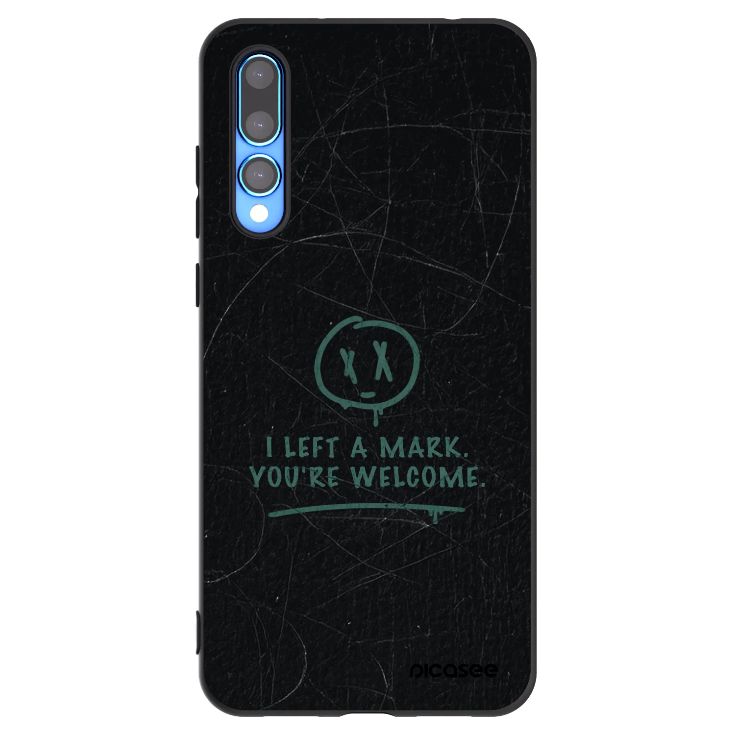 Picasee husă neagră din silicon pentru Huawei P20 Pro - LEFT A MARK