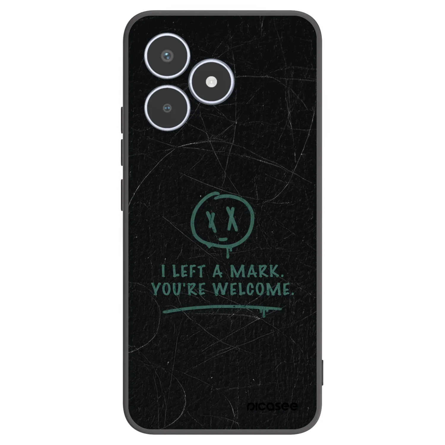 Picasee husă neagră din silicon pentru Realme C53 - LEFT A MARK