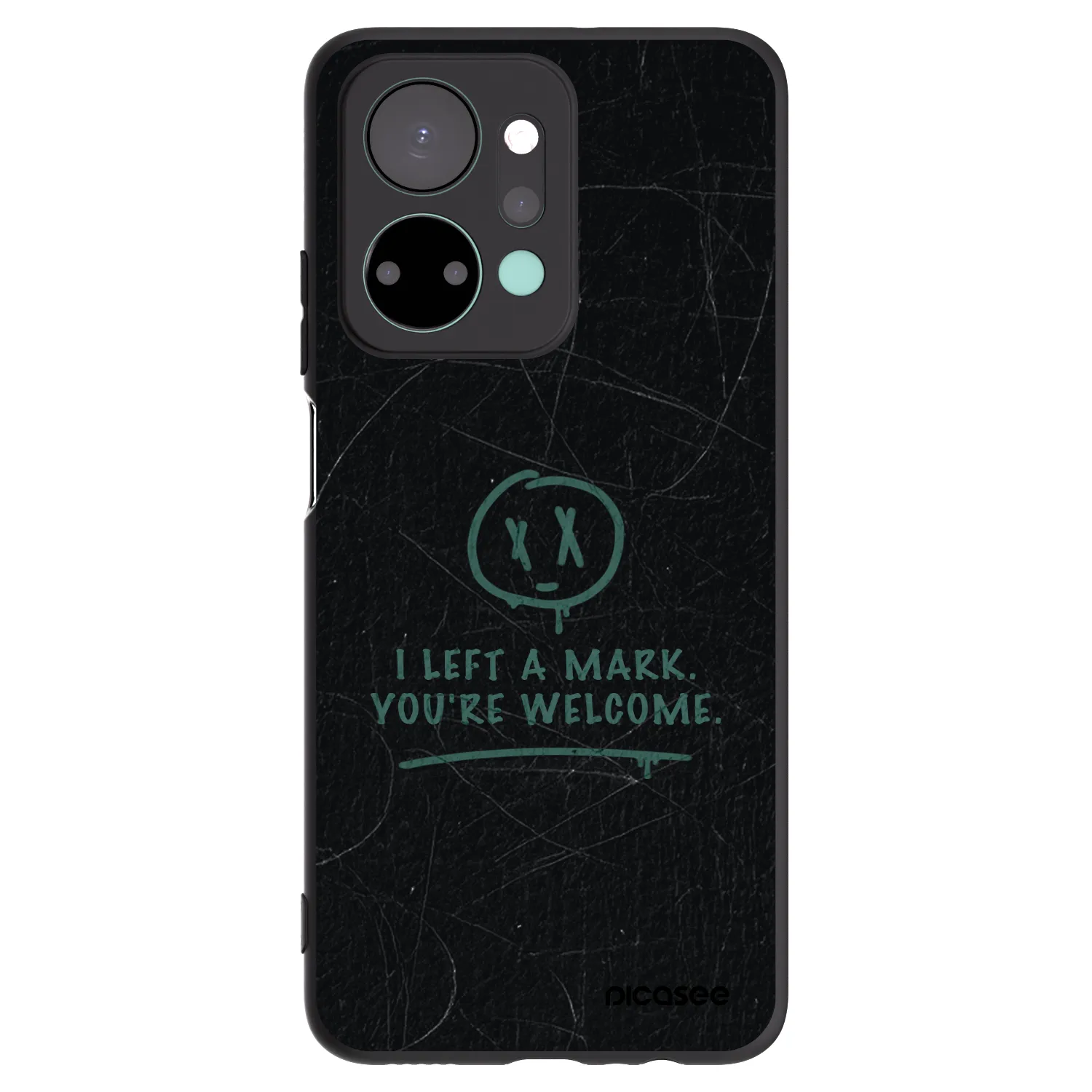 Picasee husă neagră din silicon pentru Honor X7a - LEFT A MARK