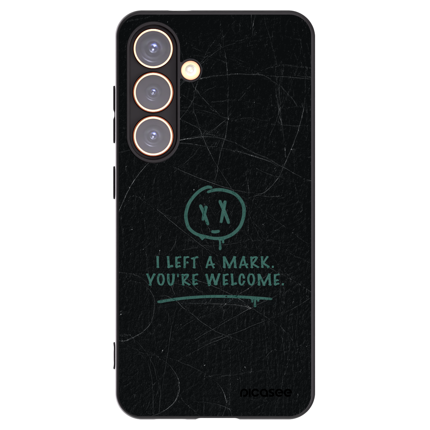 Picasee husă neagră din silicon pentru Samsung Galaxy S24 S921B 5G - LEFT A MARK
