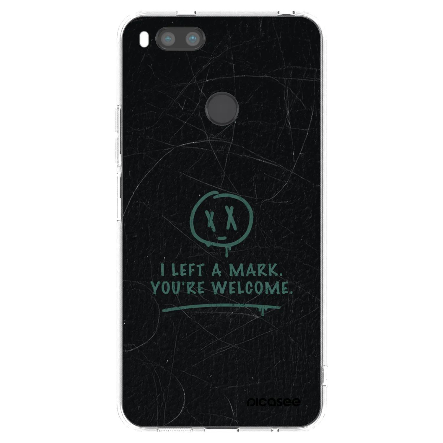 Picasee husă transparentă din silicon pentru Xiaomi Mi A1 Global - LEFT A MARK