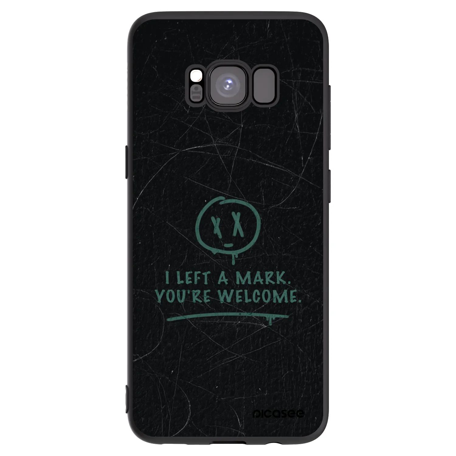 Picasee husă neagră din silicon pentru Samsung Galaxy S8 G950F - LEFT A MARK