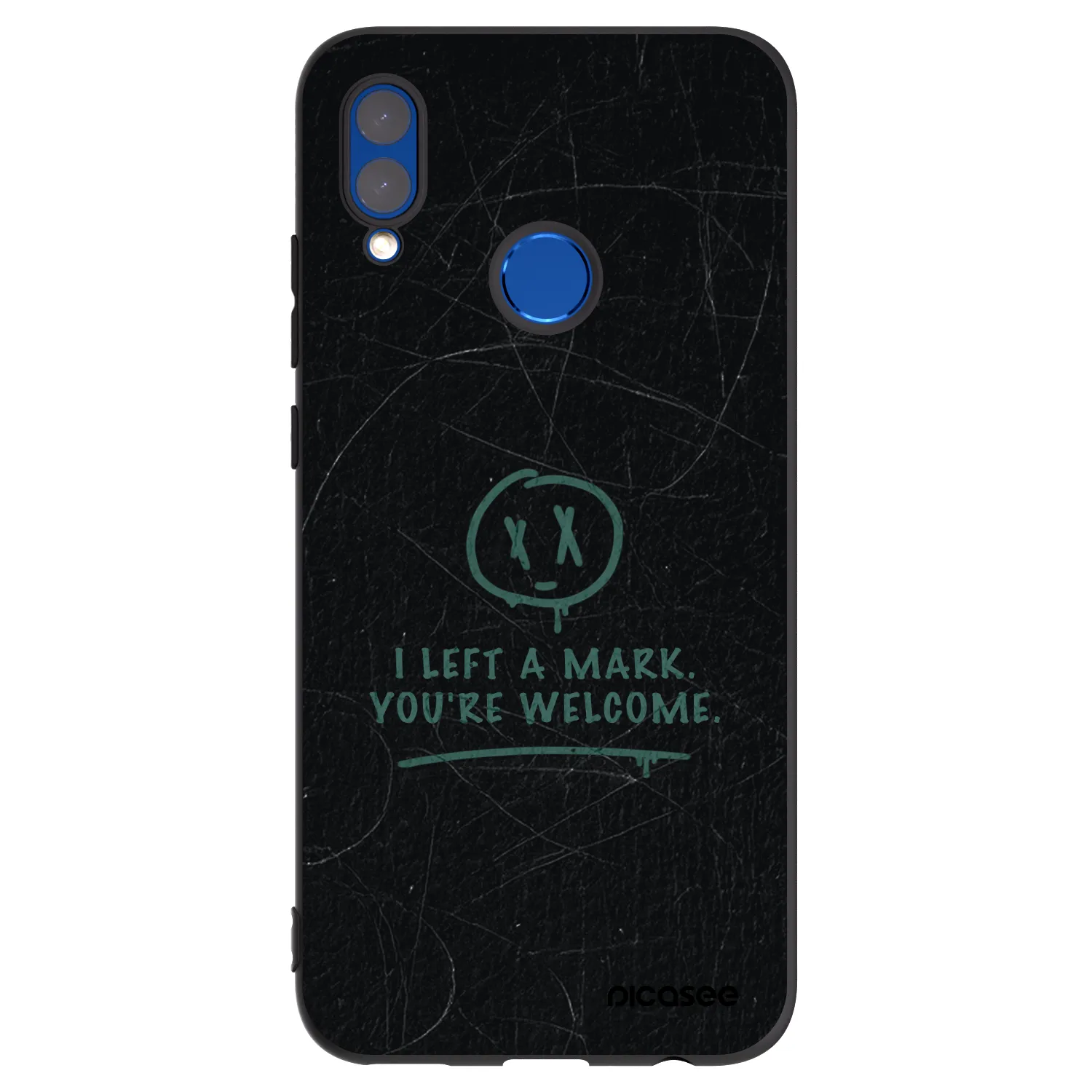Picasee husă neagră din silicon pentru Honor 10 Lite - LEFT A MARK