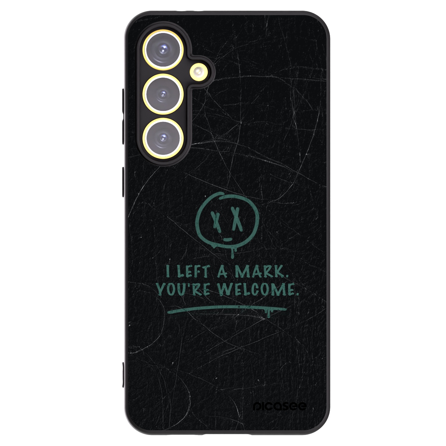 Picasee husă neagră din silicon pentru Samsung Galaxy S24 FE S721B - LEFT A MARK
