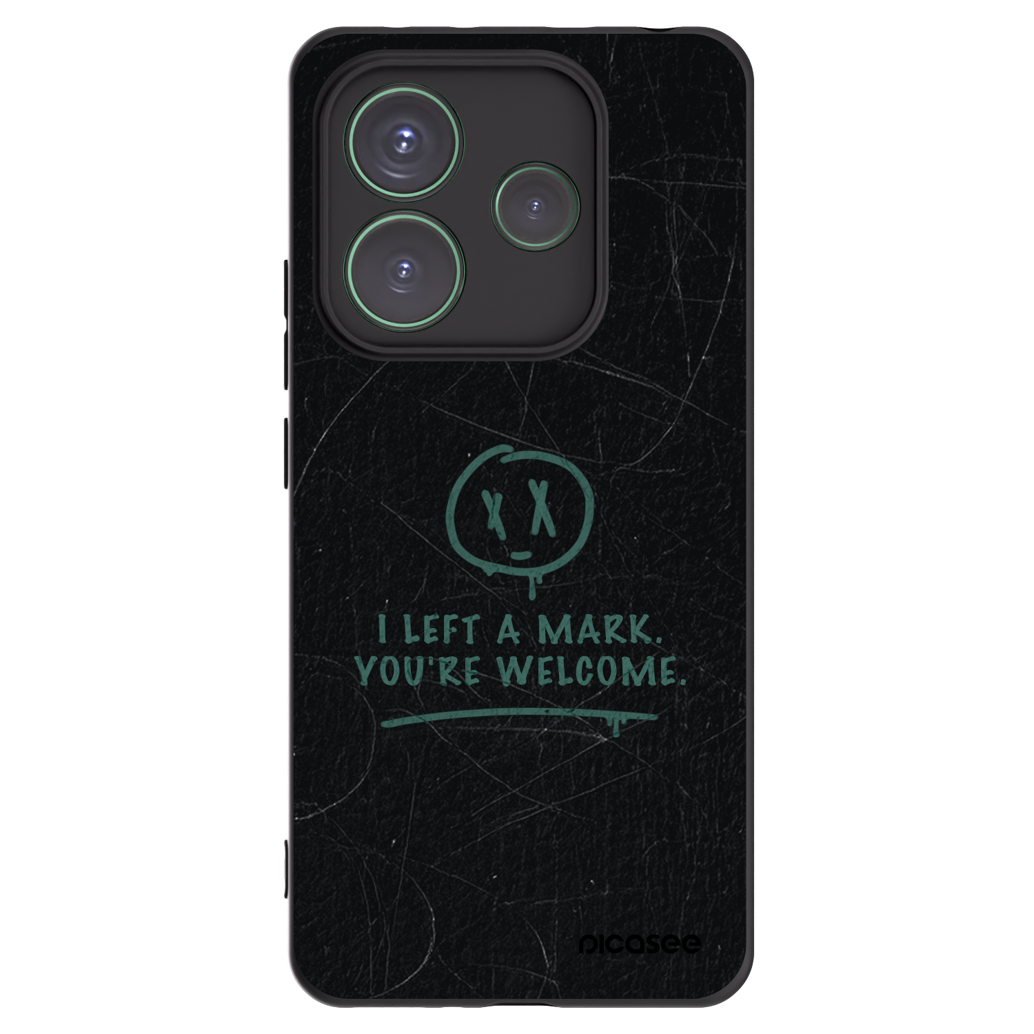 Picasee husă neagră din silicon pentru Xiaomi Redmi Note 14 5G - LEFT A MARK