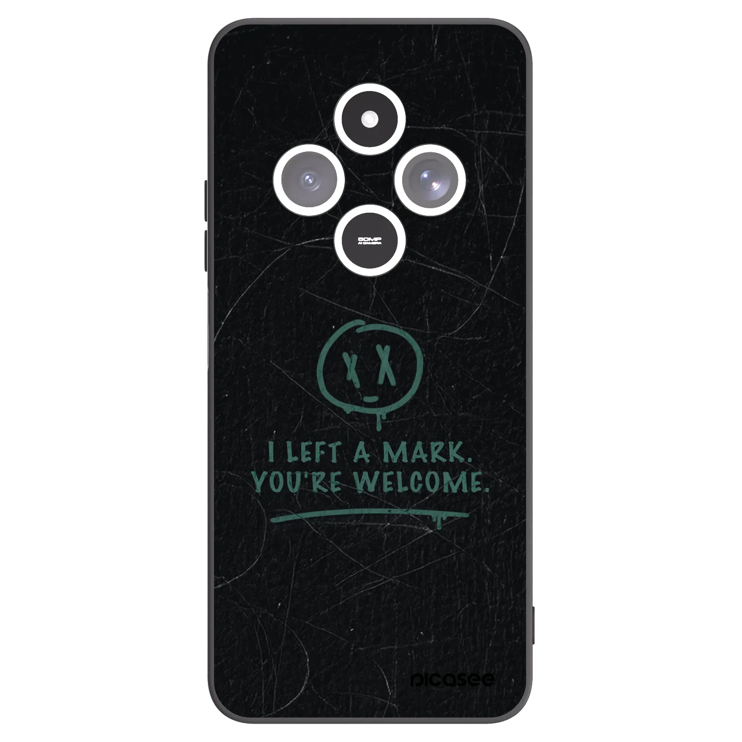 Picasee husă neagră din silicon pentru Xiaomi Redmi 14C - LEFT A MARK