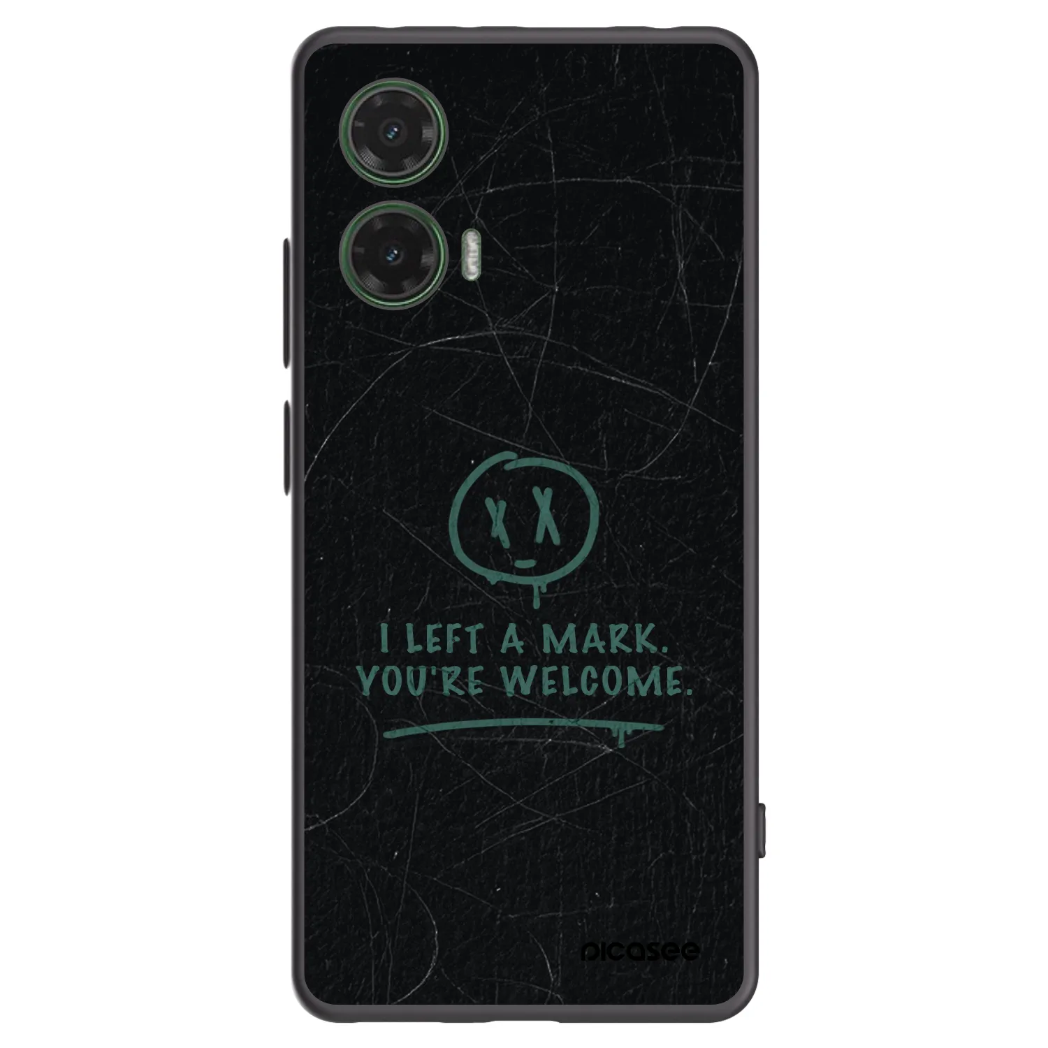Picasee husă neagră din silicon pentru Motorola Moto G35 5G - LEFT A MARK