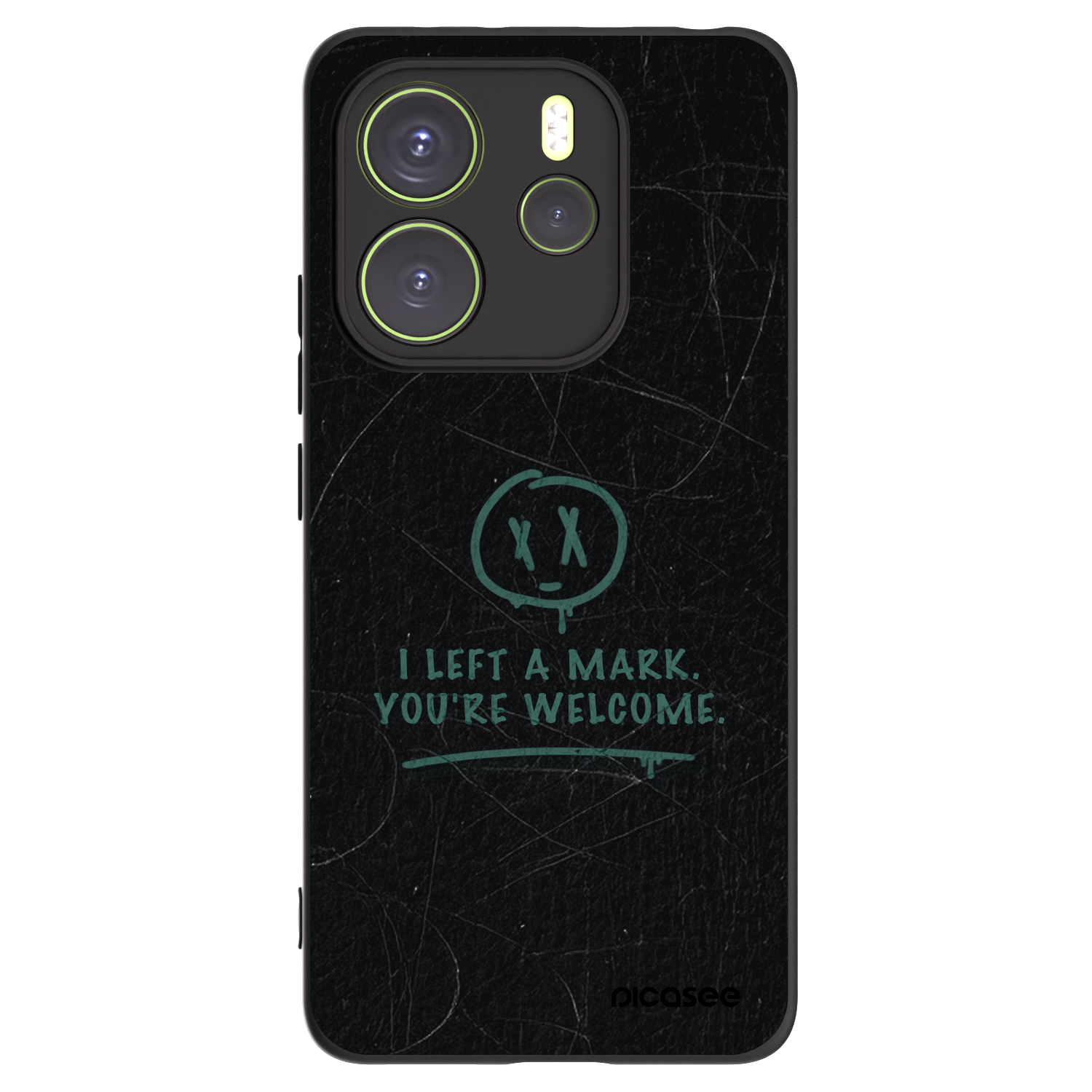 Picasee husă neagră din silicon pentru Xiaomi Redmi Note 14 4G - LEFT A MARK