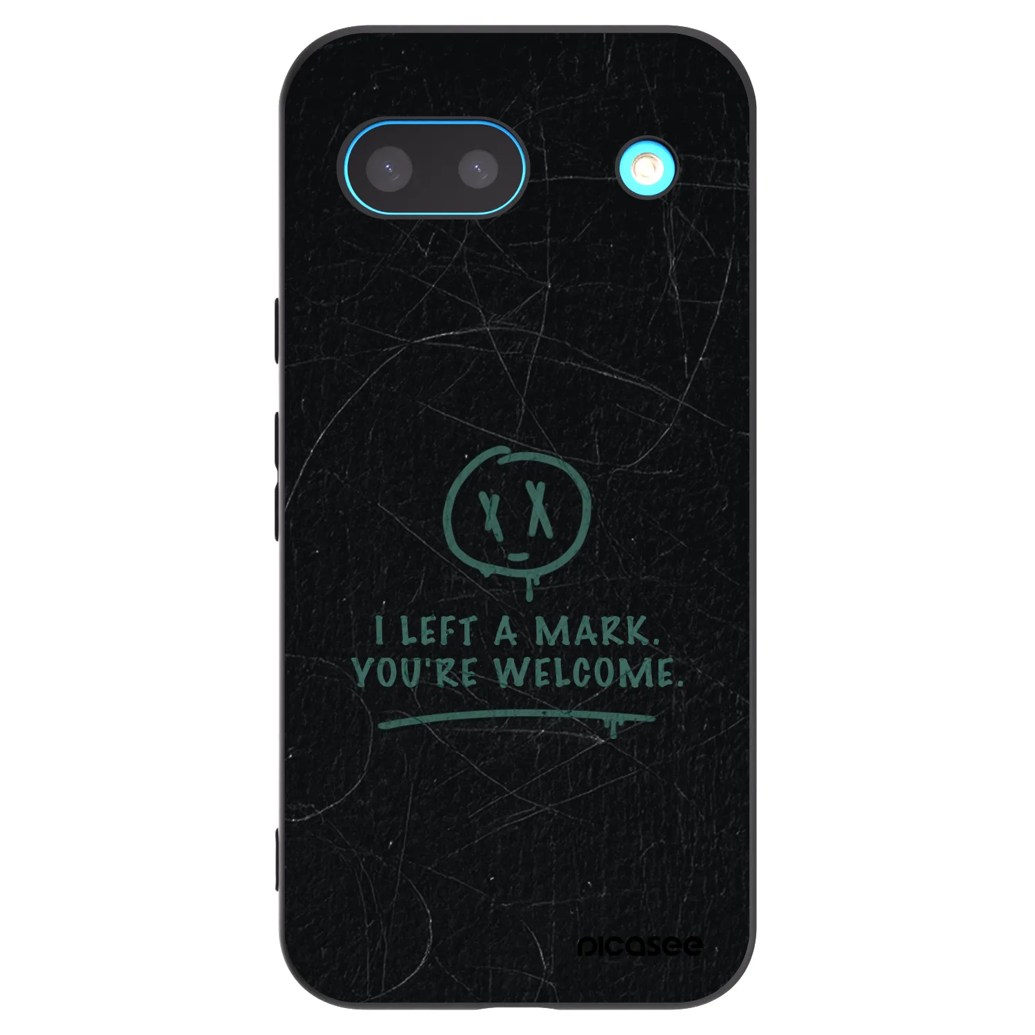 Picasee husă neagră din silicon pentru Google Pixel 8a - LEFT A MARK