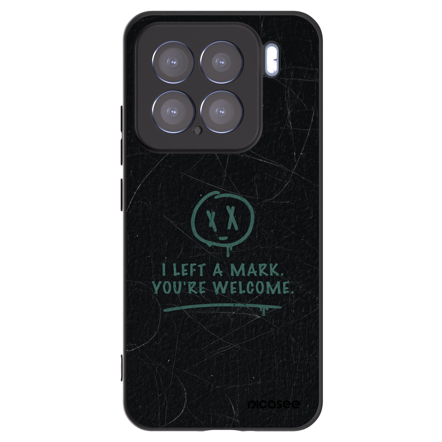 Picasee husă neagră din silicon pentru Xiaomi 15 - LEFT A MARK