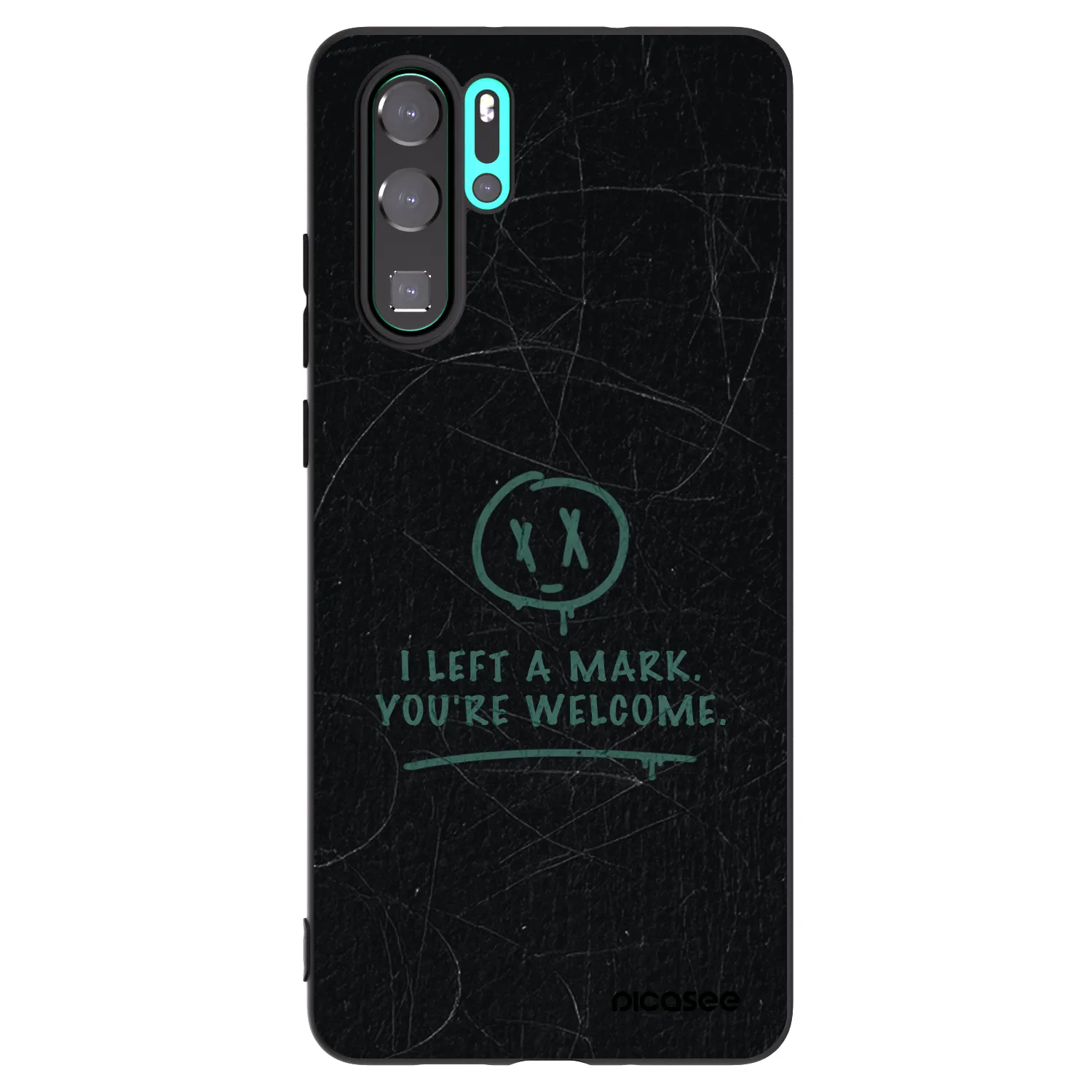 Picasee husă neagră din silicon pentru Huawei P30 Pro - LEFT A MARK