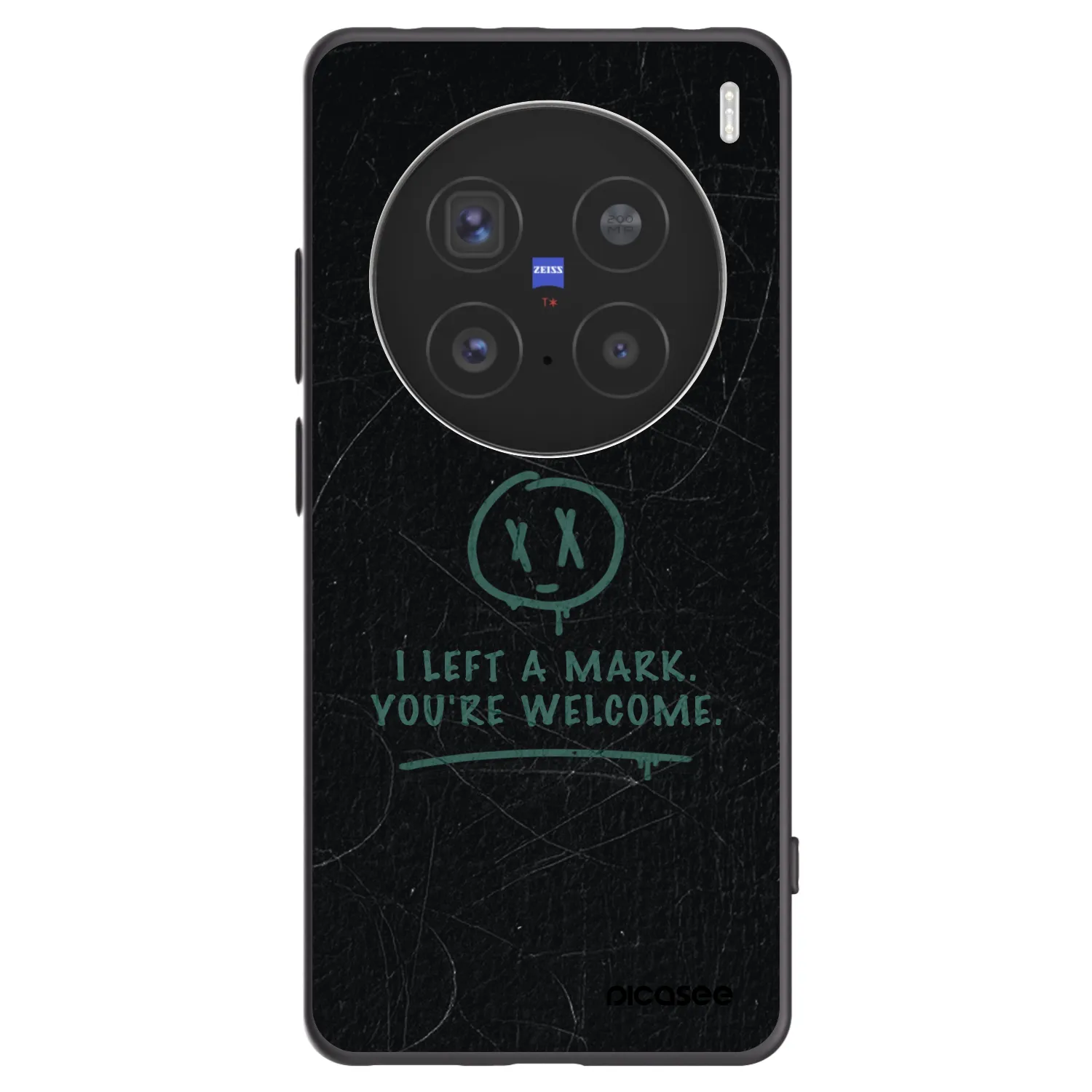 Picasee husă neagră din silicon pentru Vivo X200 Pro - LEFT A MARK