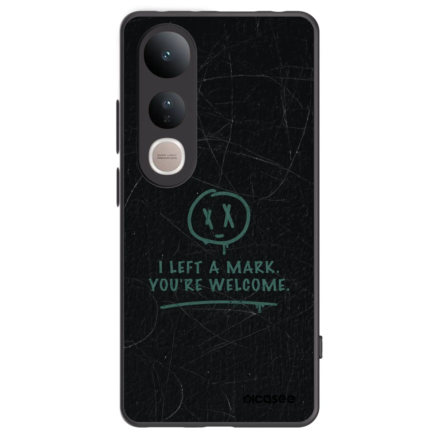 Picasee husă neagră din silicon pentru Vivo V50 Lite 5G - LEFT A MARK