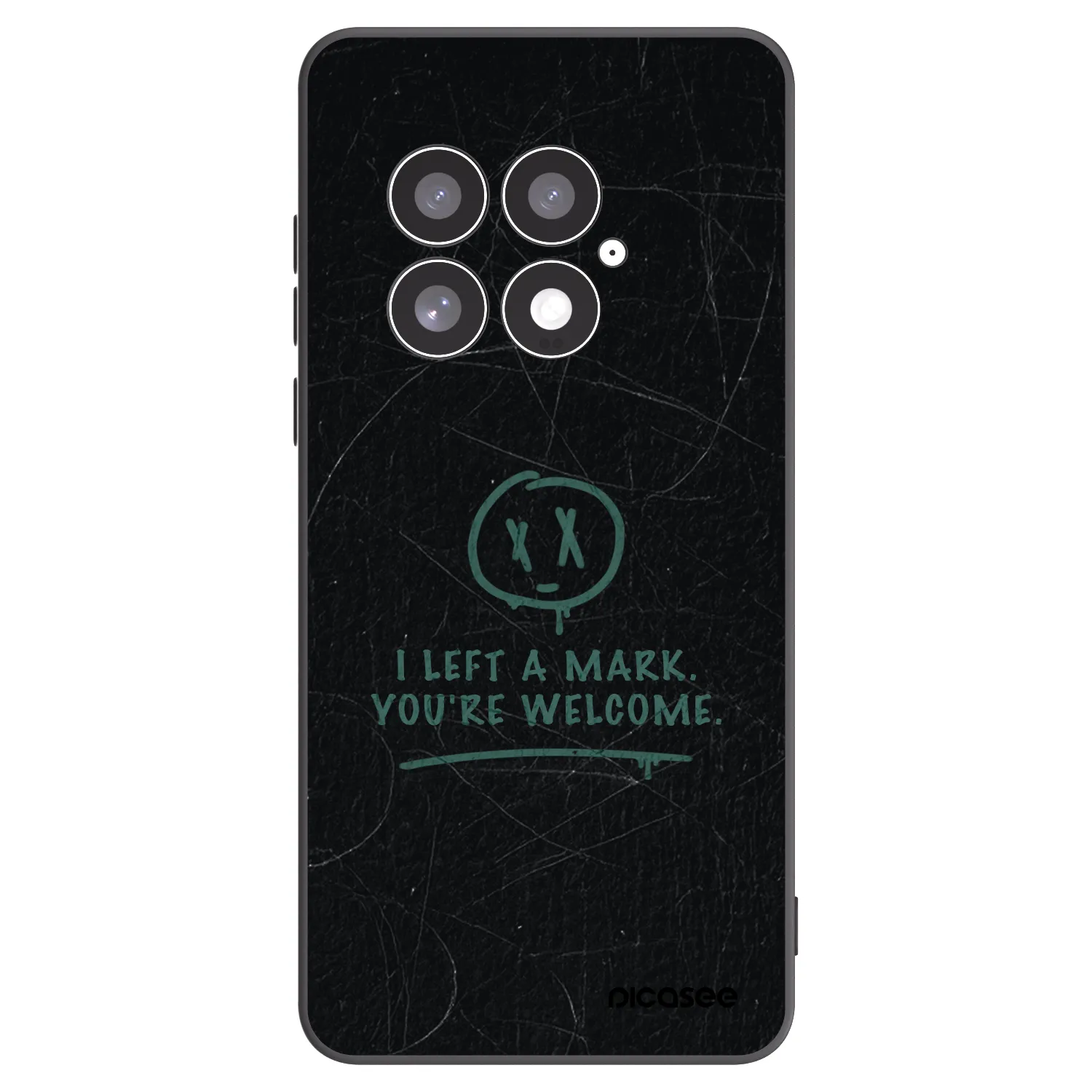 Picasee husă neagră din silicon pentru OnePlus 13 5G - LEFT A MARK