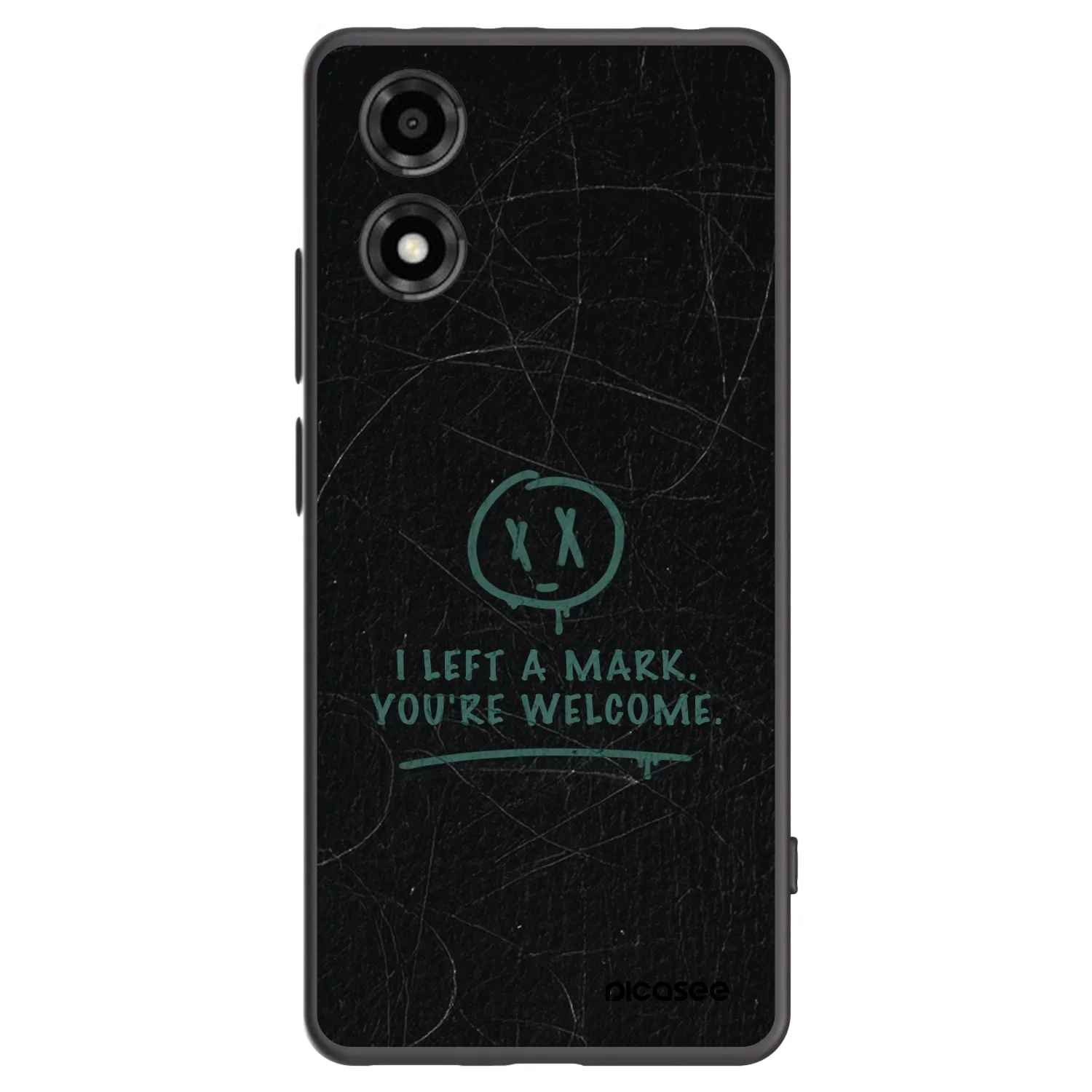 Picasee husă neagră din silicon pentru Motorola Moto E14 - LEFT A MARK