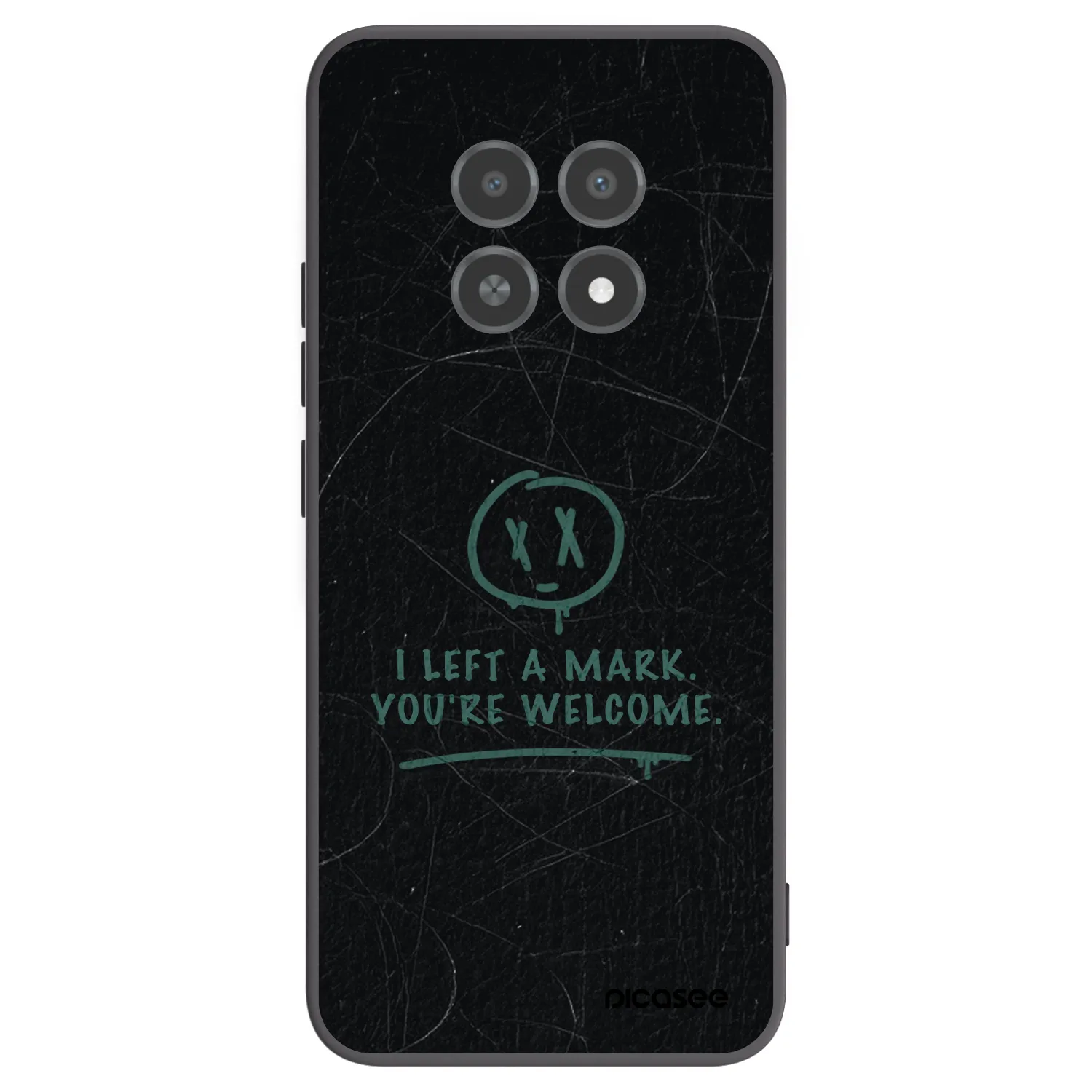 Picasee husă neagră din silicon pentru Realme 12X - LEFT A MARK