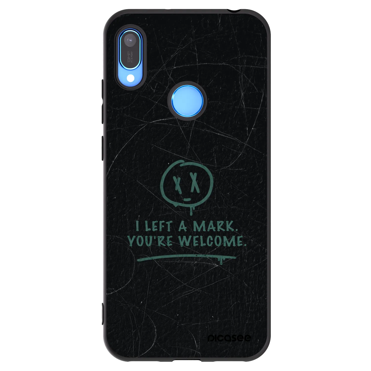 Picasee husă neagră din silicon pentru Huawei Y6 2019 - LEFT A MARK