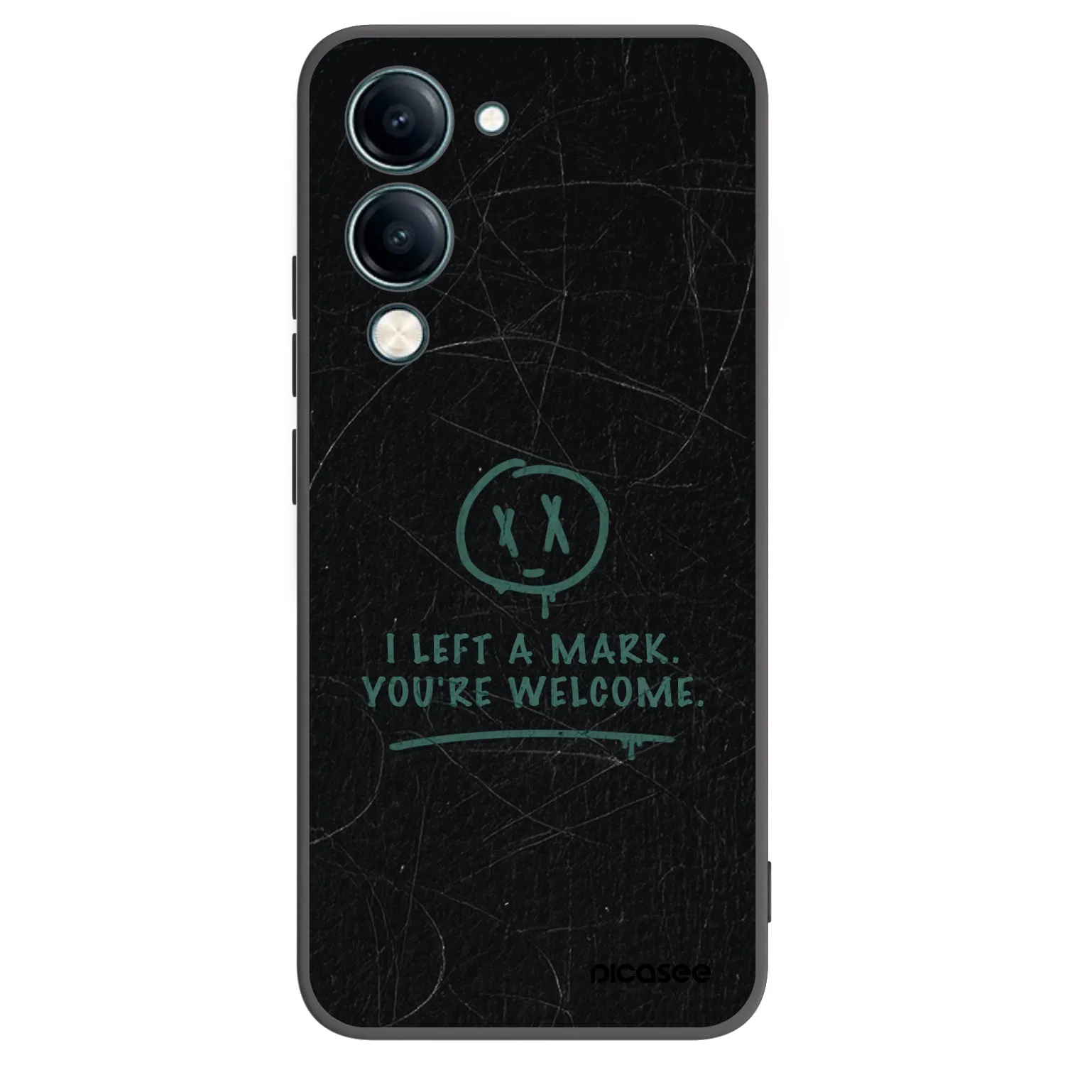 Picasee husă neagră din silicon pentru Vivo Y29s 5G - LEFT A MARK