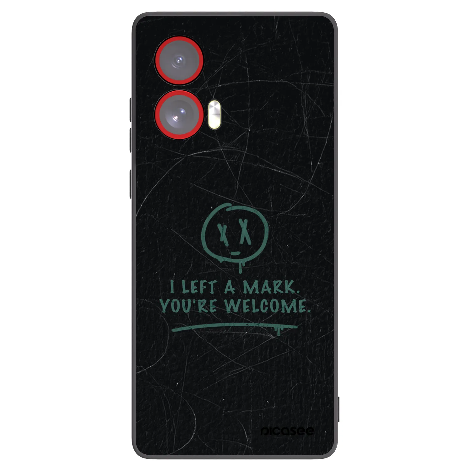 Picasee husă neagră din silicon pentru Motorola Edge 50 Fusion - LEFT A MARK