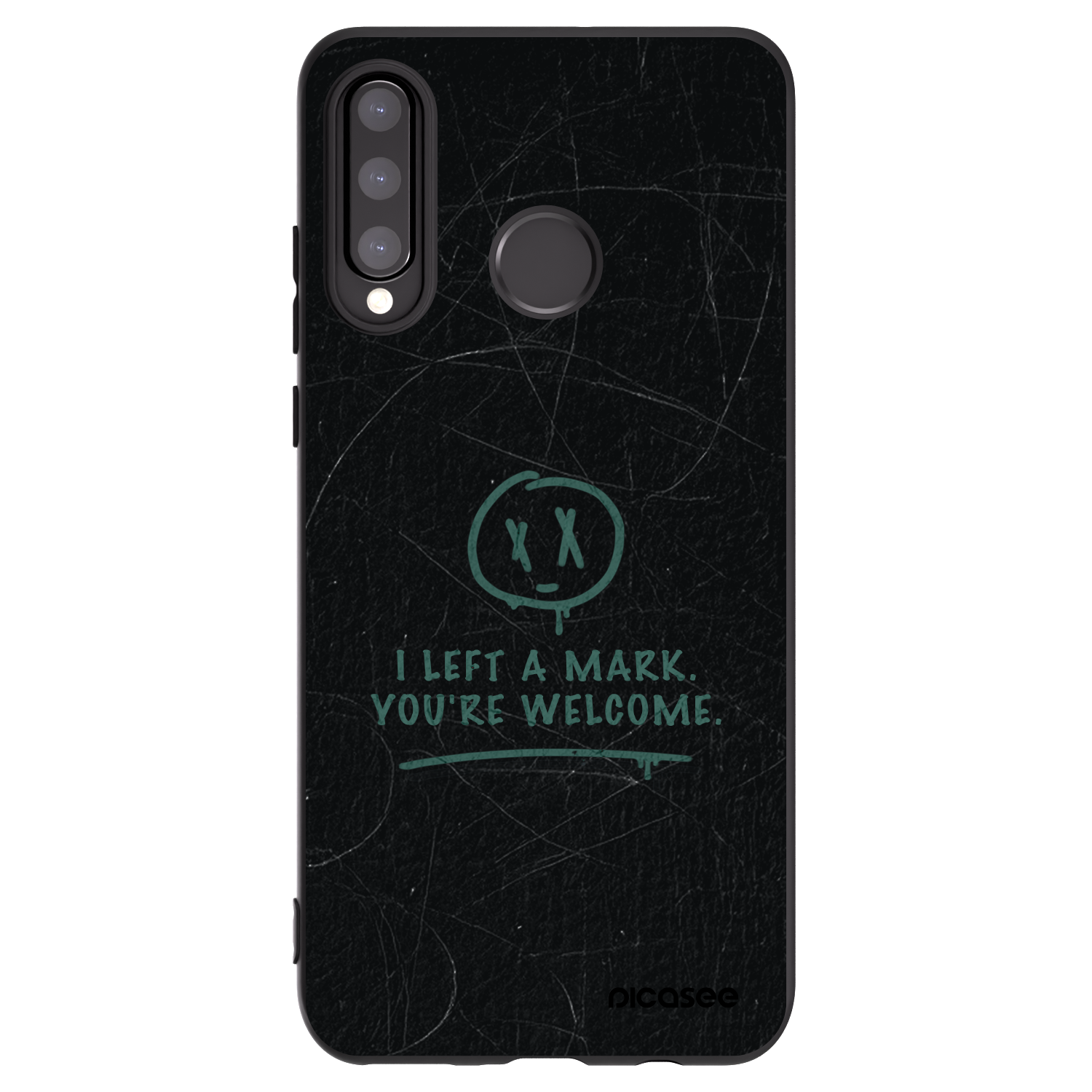 Picasee husă neagră din silicon pentru Huawei P30 Lite - LEFT A MARK