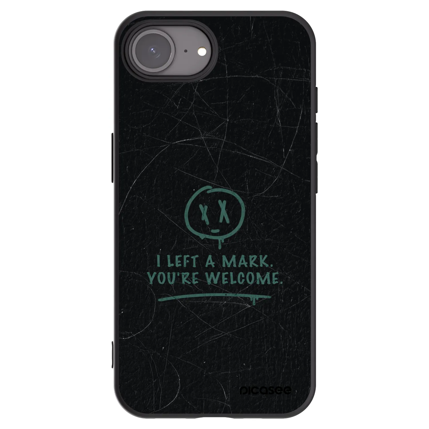 Picasee husă neagră din silicon pentru Apple iPhone 17e - LEFT A MARK