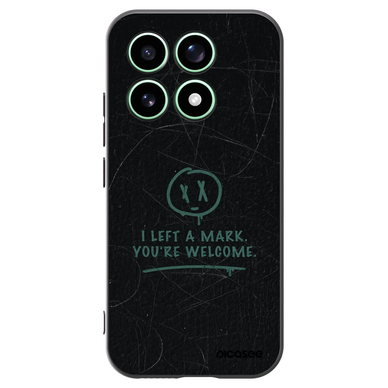 Picasee husă neagră din silicon pentru Xiaomi 17 - LEFT A MARK