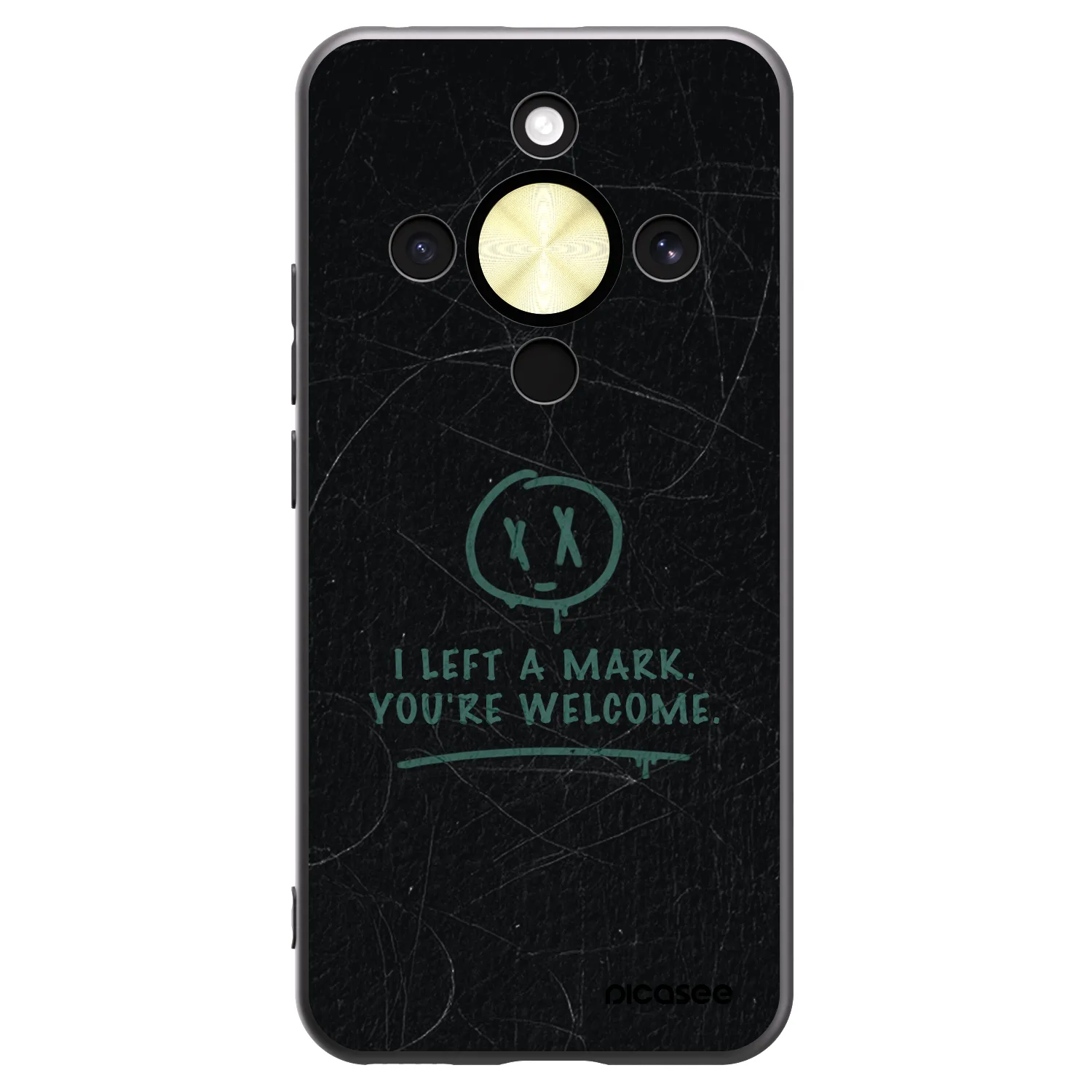 Picasee husă neagră din silicon pentru Honor Magic8 Lite 5G - LEFT A MARK
