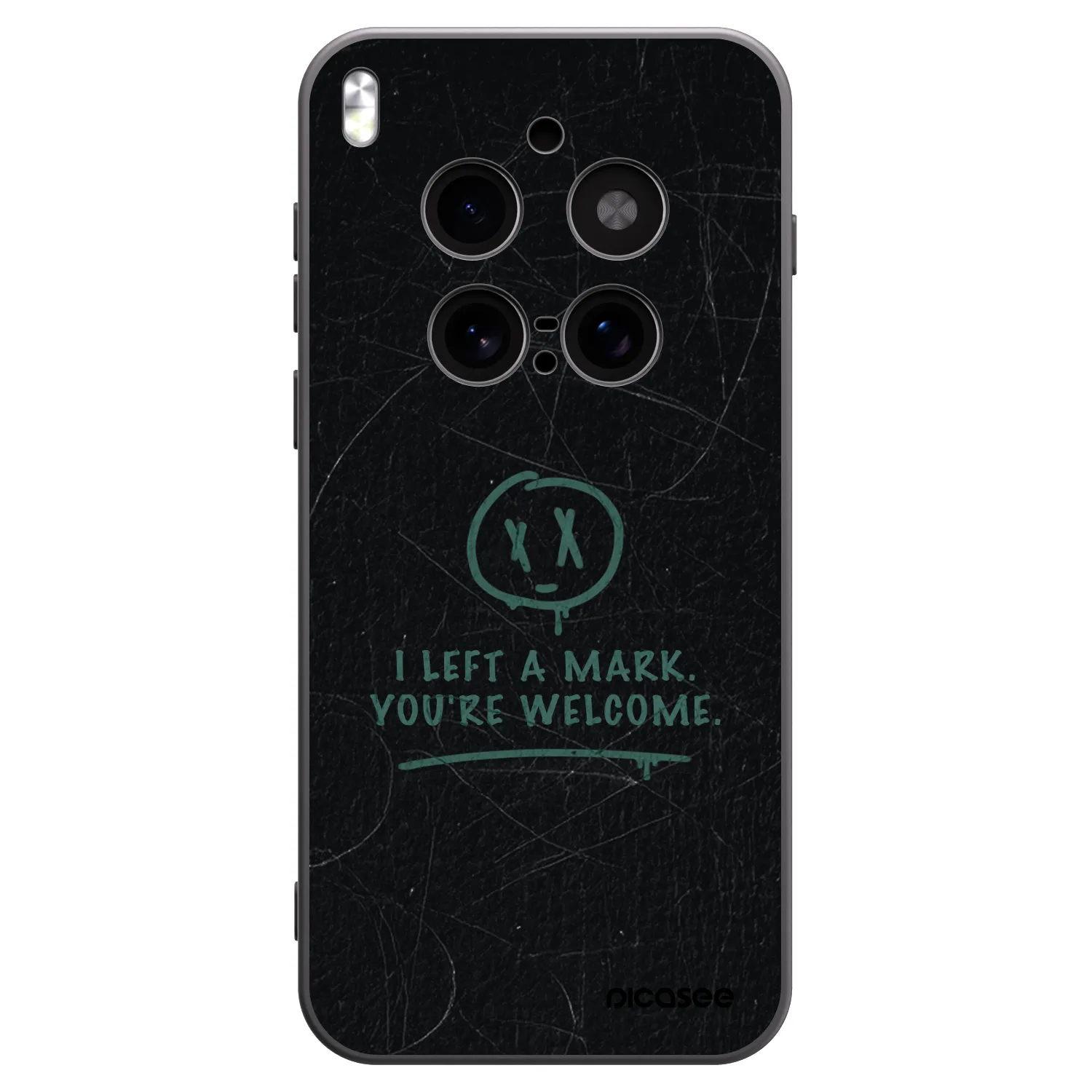 Picasee husă neagră din silicon pentru Vivo X300 Pro - LEFT A MARK