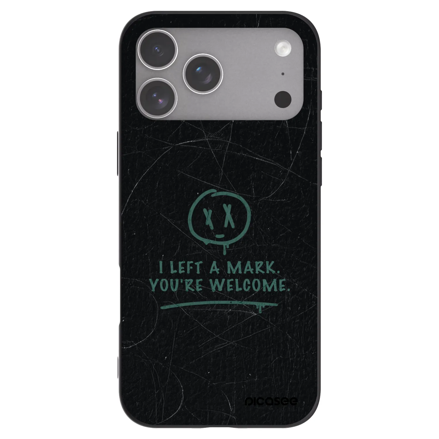 Picasee husă neagră din silicon pentru Apple iPhone 18 Pro Max - LEFT A MARK