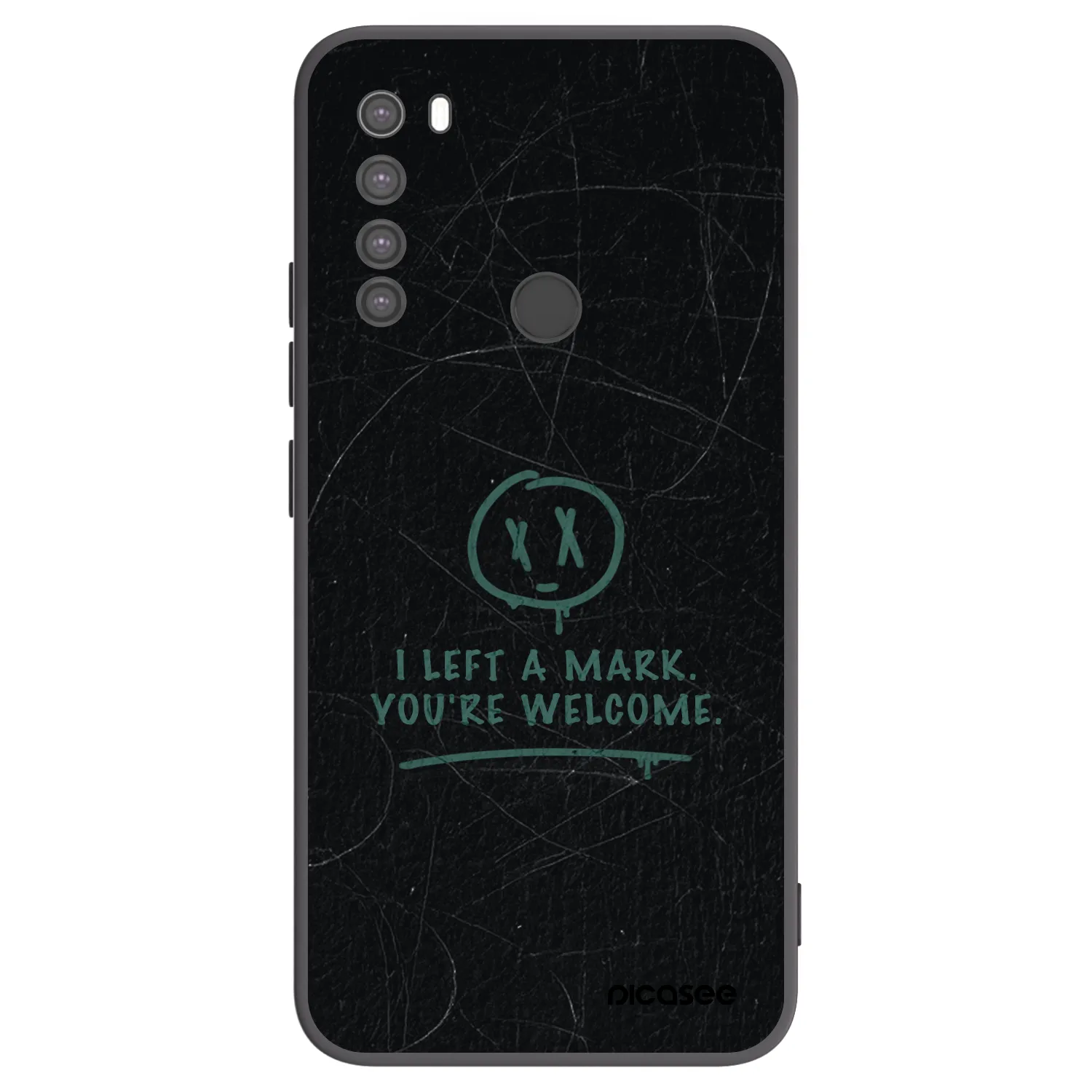 Picasee husă neagră din silicon pentru Xiaomi Redmi Note 8 - LEFT A MARK