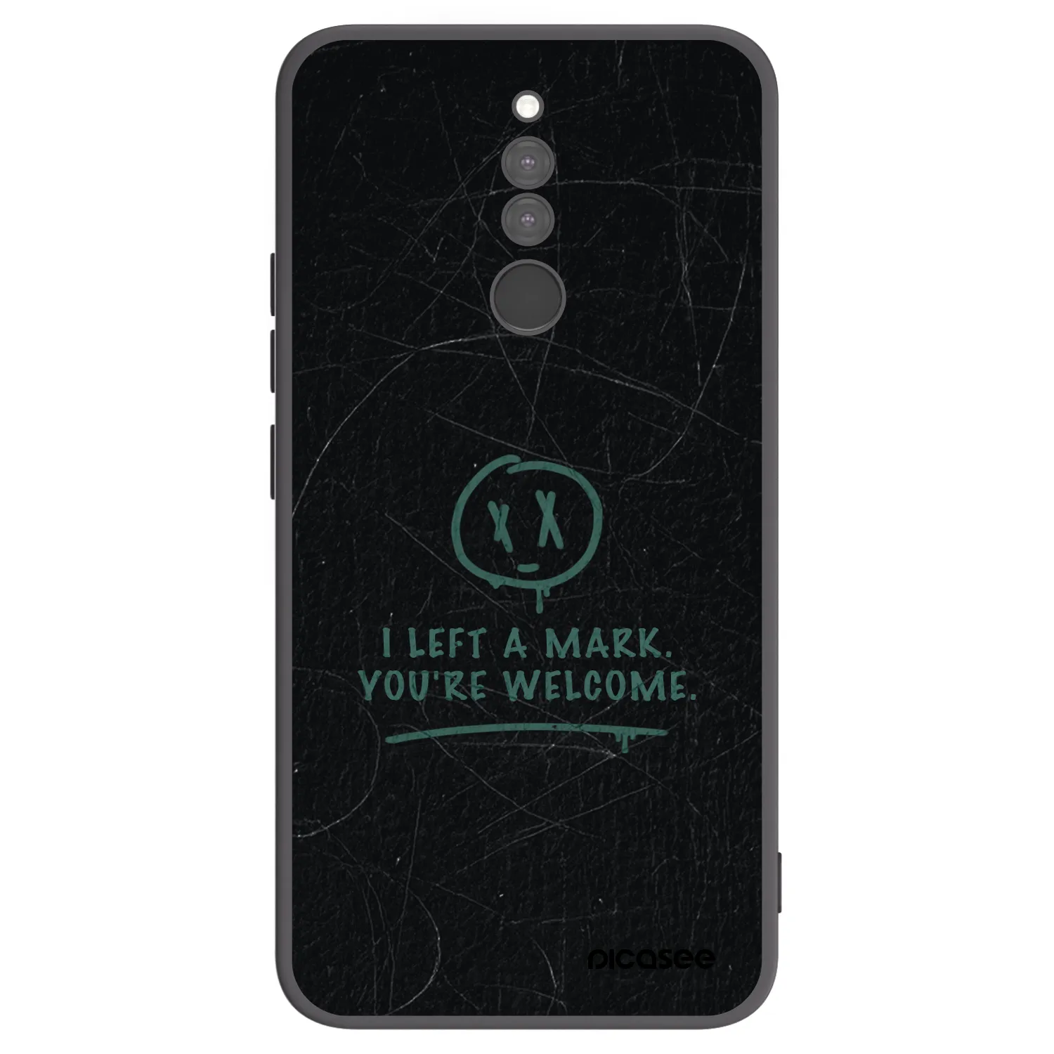 Picasee husă neagră din silicon pentru Xiaomi Redmi 8 - LEFT A MARK