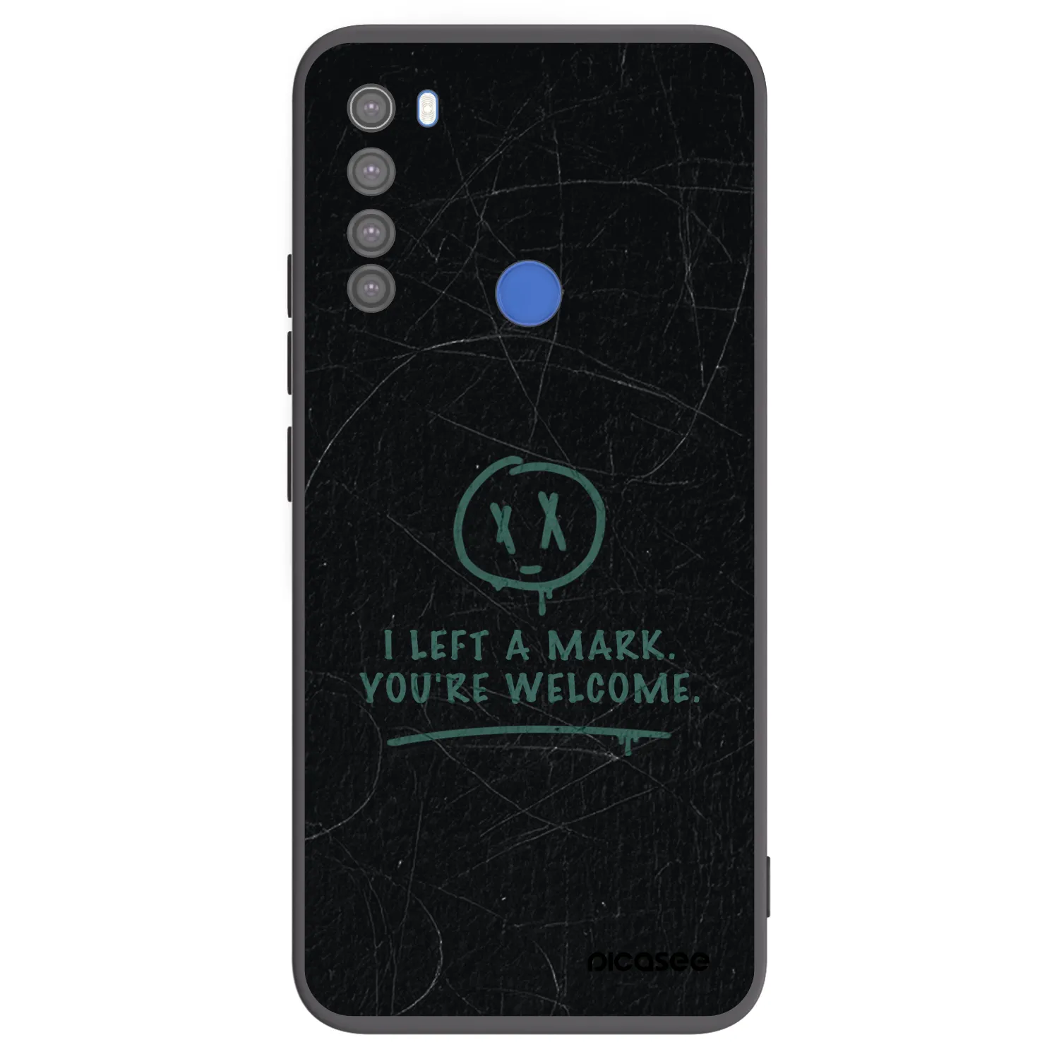 Picasee husă neagră din silicon pentru Xiaomi Redmi Note 8T - LEFT A MARK