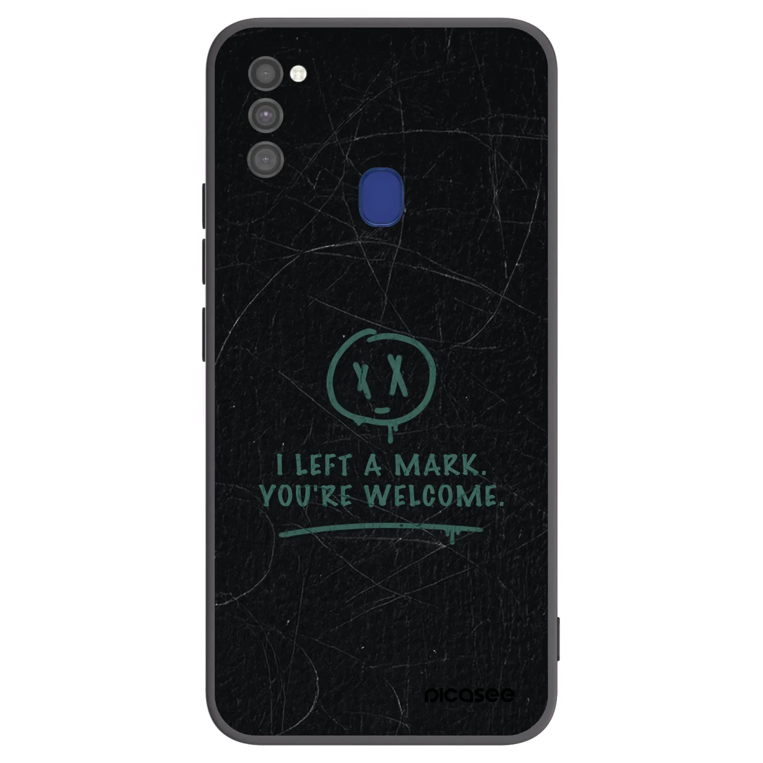 Picasee husă neagră din silicon pentru Samsung Galaxy M21 M215F - LEFT A MARK