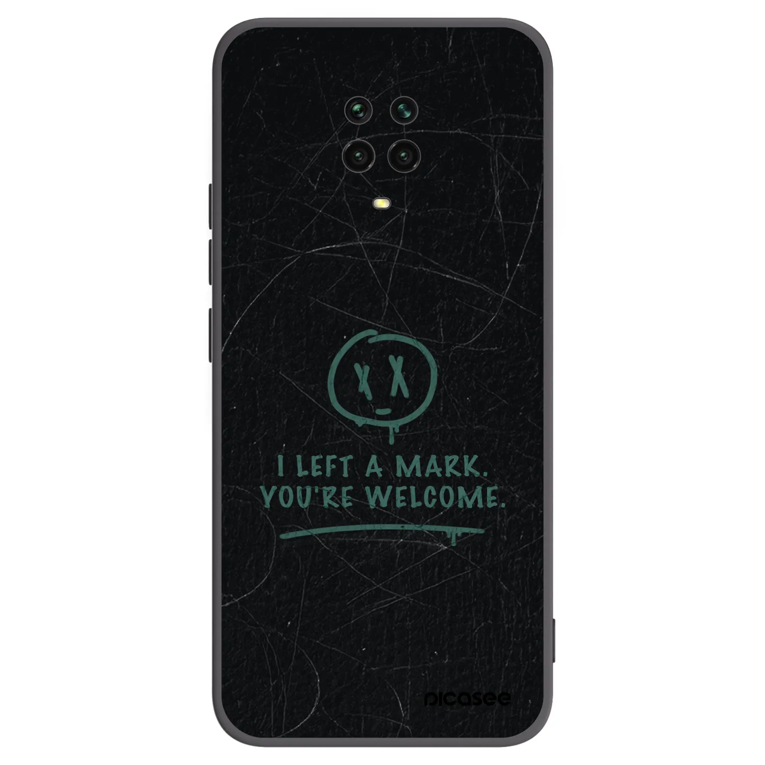 Picasee husă neagră din silicon pentru Xiaomi Redmi Note 9S - LEFT A MARK