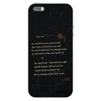 Picasee husă transparentă din silicon pentru Apple iPhone 5/5S/SE - POET