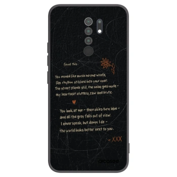 Picasee husă neagră din silicon pentru Xiaomi Redmi 9 - POET