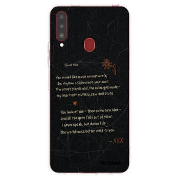 Picasee husă transparentă din silicon pentru Samsung Galaxy A20s - POET