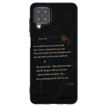 Picasee husă neagră din silicon pentru Samsung Galaxy A12 A125F - POET