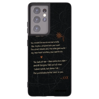 Picasee husă neagră din silicon pentru Samsung Galaxy S21 Ultra 5G G998B - POET