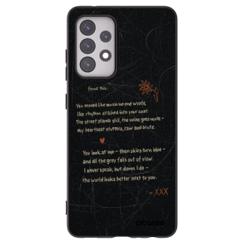 Picasee husă neagră din silicon pentru Samsung Galaxy A52 5G A525F - POET