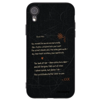 Picasee husă neagră din silicon pentru Apple iPhone XR - POET