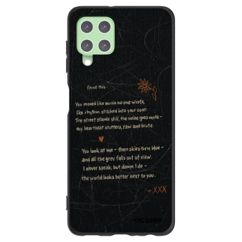 Picasee husă neagră din silicon pentru Samsung Galaxy A22 A225F 4G - POET