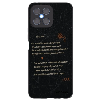Picasee husă neagră din silicon pentru Honor X8 4G - POET
