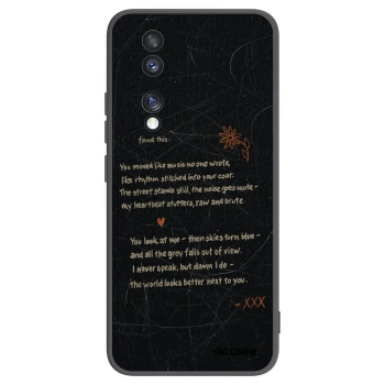 Picasee husă neagră din silicon pentru Honor 70 - POET