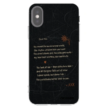 Picasee husă transparentă din silicon pentru Apple iPhone X/XS - POET