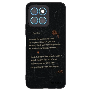 Picasee husă neagră din silicon pentru Honor X6 - POET