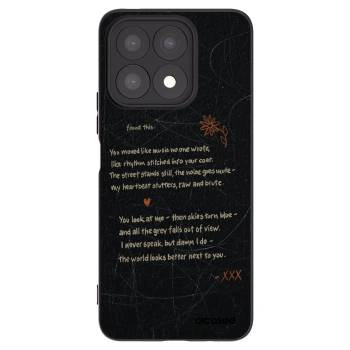 Picasee husă neagră din silicon pentru Honor X8a - POET
