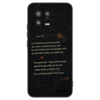 Picasee husă neagră din silicon pentru Xiaomi 13 - POET