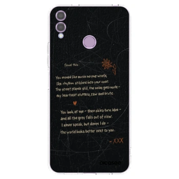 Picasee husă transparentă din silicon pentru Honor 8X - POET